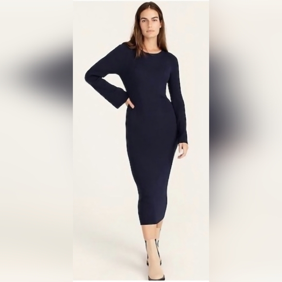 J. Crew Dresses & Skirts - J. Crew Classic Blue Long Sleeve Dress